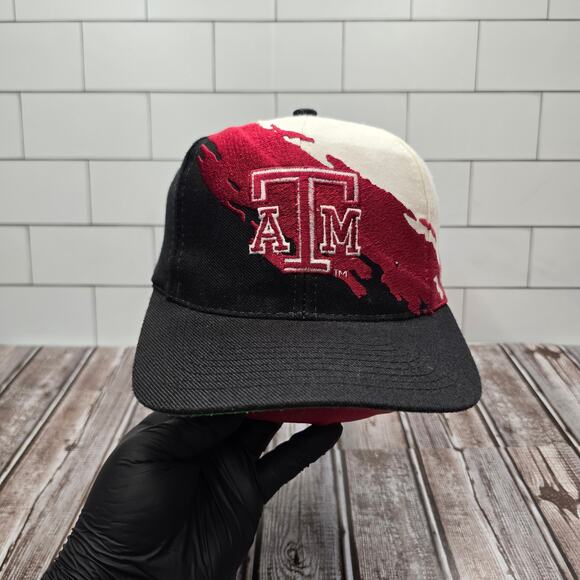 Logo Athletic Texas A&M Vintage Splash Wool Adjustable Snapback Hat - Picture 1 of 8